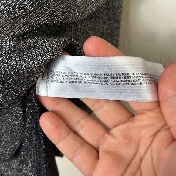 NWT MNG Mango Metallic ribbed top size Medium - Picture 8 of 11